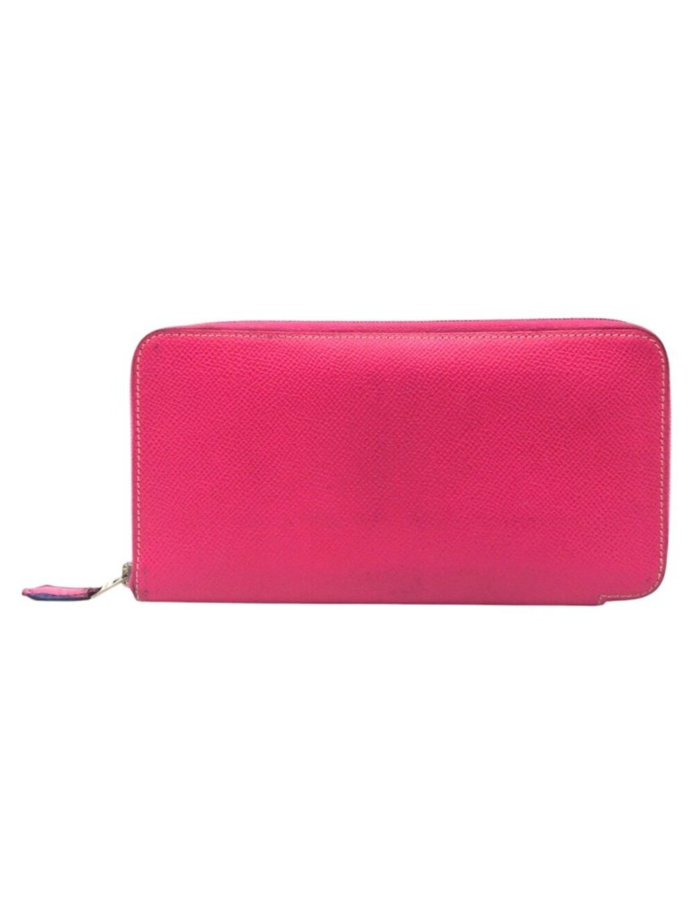 Hermes Azat Plomb Silk'in Pink Rose Tyrian Silver Veau Epsom Wallet